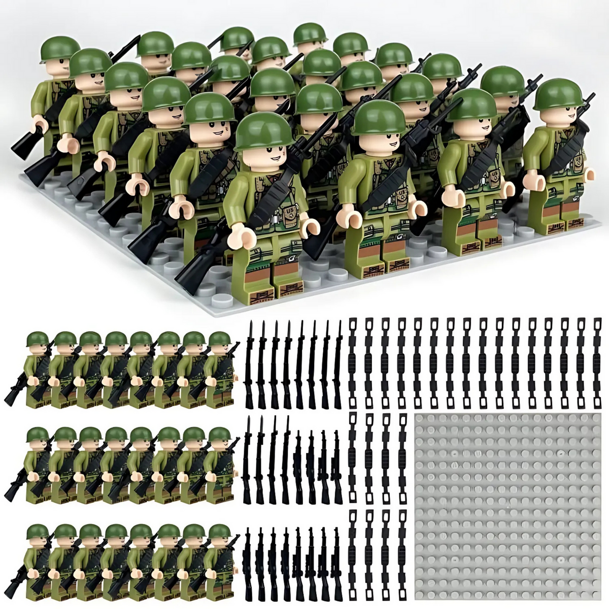 WWII Infantry Pack — 24 Figures