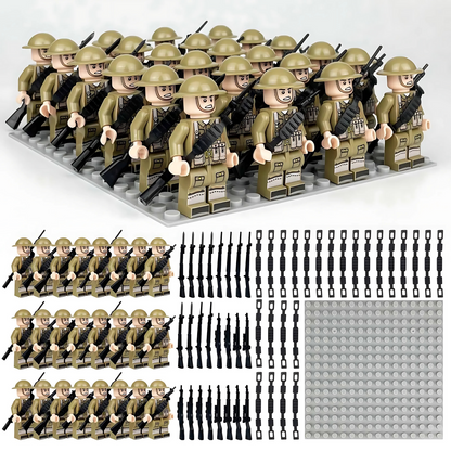 WWII Infantry Pack — 24 Figures